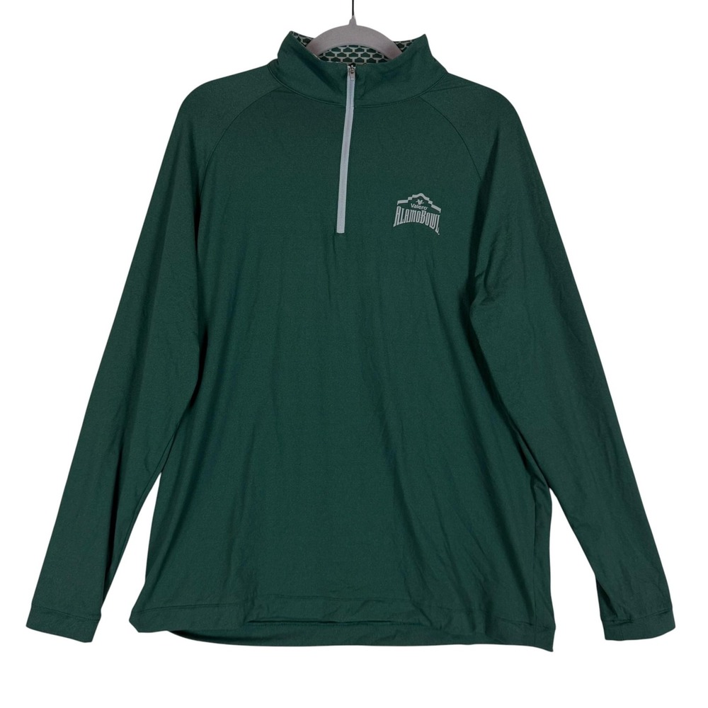 Valero Alamo Bowl 1/4 Zip Pullover Mens M Green NCAA Football Valero AlamoBowl